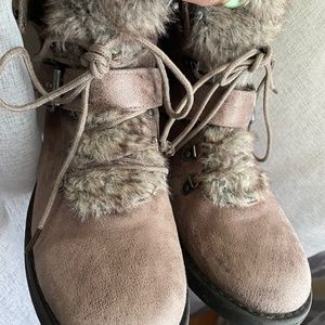 Faux Fur Ankle Boots